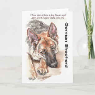Cartão German Shepherd Dog "Soulful"