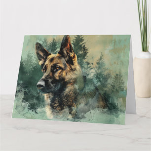 Cartão German shepherd Orgulhoso e Lindo