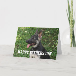 Cartão German shepherd: Placa de Dia de os pais