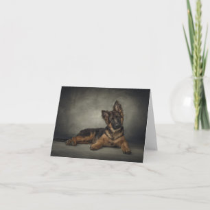 Cartão German shepherd puppy card