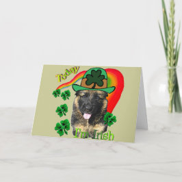 Cartão German shepherd Rua, dia de Patrick