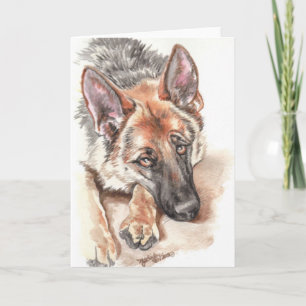 Cartão German Shepherd "Soulful"