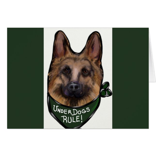 CARTÃO GERMAN SHEPHERD SUBDOG (Frente Horizontal)