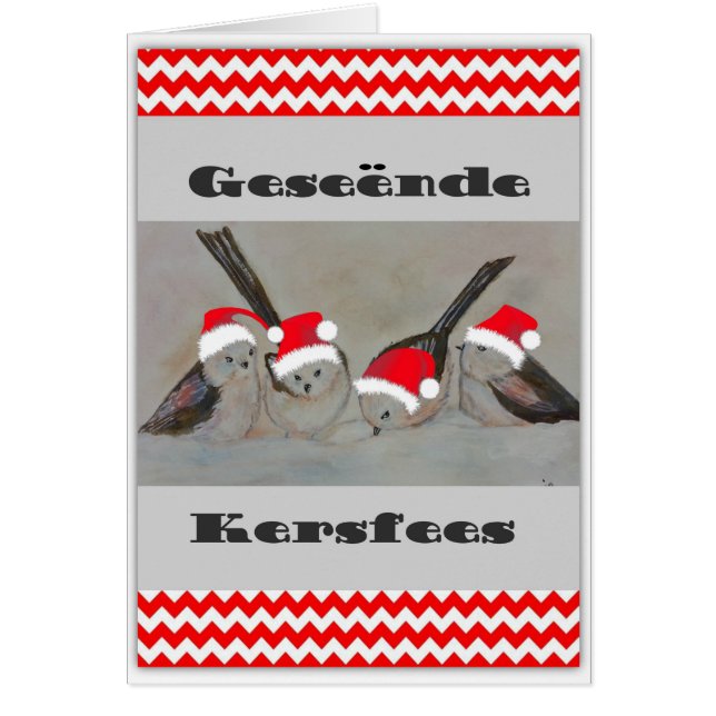 Cartão Geseende Kersfees (Frente)