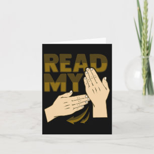 Cartão Gesto de mão ASL Conscientização sobre perda audit