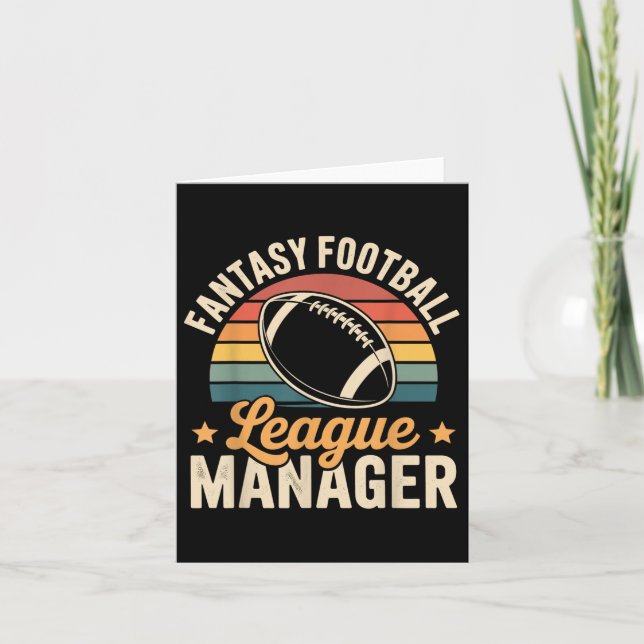 Cartão Gestor de Futebol da Fantasy (Frente)
