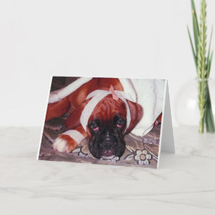Cartão 'Get Good Logo' Cachorro Boxer