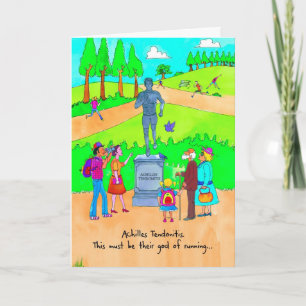 Cartão Get Well Card for Runner - Achilles Tendonitis