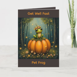 Cartão Get Well Fast Pet Frog