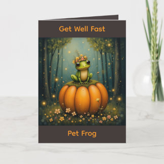 Cartão Get Well Fast Pet Frog