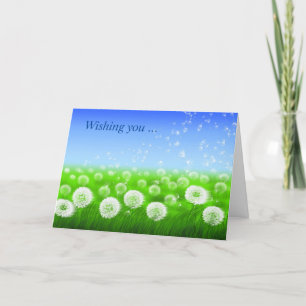 Cartão Get Well Field of Wishes Card