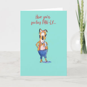 Cartão Get Well Heal Soon Cute Dog Card