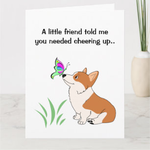 Cartão Get Well Welsh Corgi Big Greeting Card