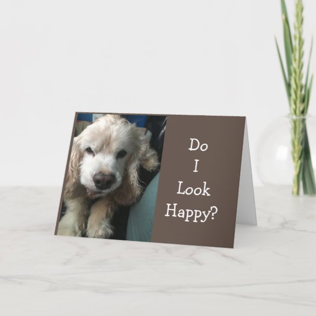 CARTÃO *GET WILL SOON" SAYS "SAD" DOGGIE CARD (Frente)