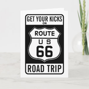 Cartão Get Your Kicks On Route 66
