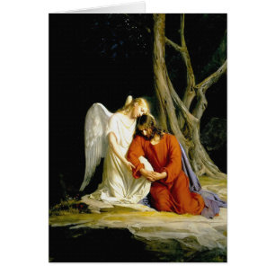 Cartão Gethsemane por Carl Heinrich Bloch 1805
