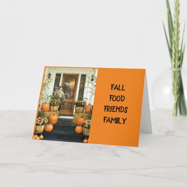 CARTÃO GETTING TOGETHER W/ FAMILY & FRIENDS THANKSGIVING  (Frente)