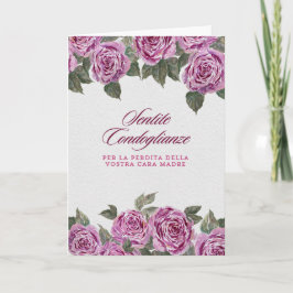 Cartão Ghirlanda di Anemoni Simpatia italiana