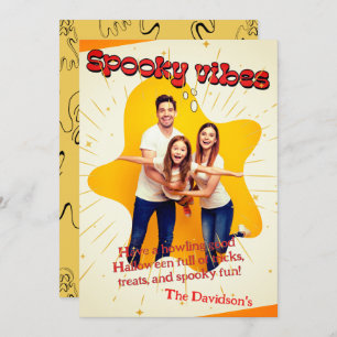 Cartão Ghost Bonito Cortou A Saudação Divertida