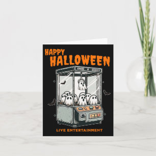 Cartão Ghost Claw Game Happy Halloween