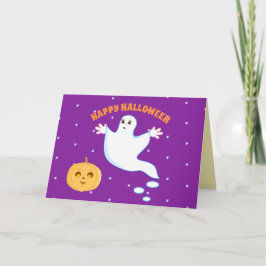 Cartão Ghost Cute Halloween