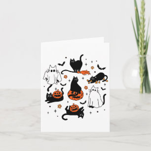 Cartão Ghost Ghost Dia de as Bruxas engraçado Roufit Figu