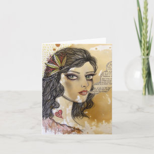 Cartão Ghost Girl Notecard