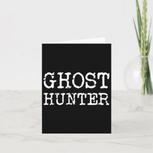 Cartão Ghost Hunter Paranormal Investigador Halloween Gif