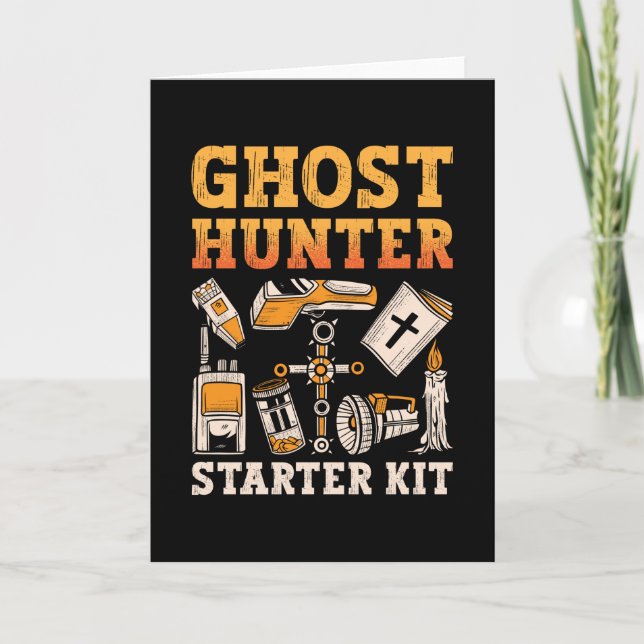 Cartão Ghost Hunter Starter Kit Paranormal Caça ao Fantas (Frente)
