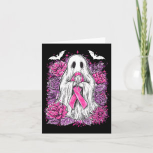 Cartão Ghost Ribbon Breve Cancer Sensibilização Halloween