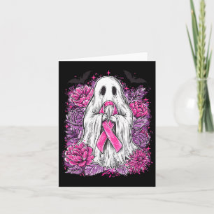 Cartão Ghost Ribbon Breve Cancer Sensibilização Halloween