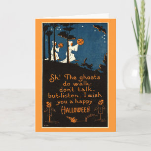 Cartão Ghostly Halloween Card