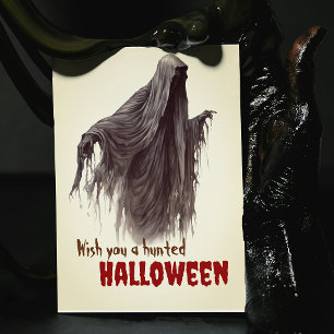 Cartão Ghoul Saboreado no Halloween