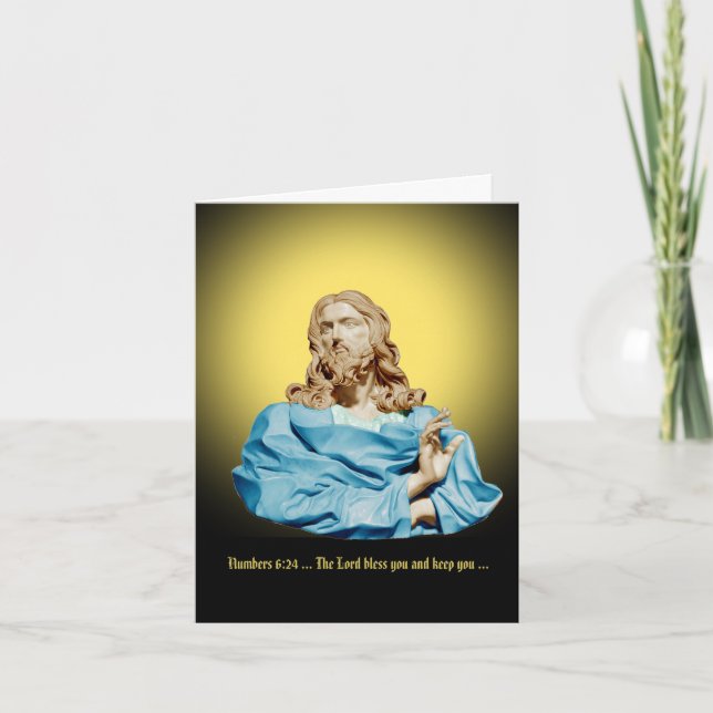 Cartão Gian Lorenzo Bernini Bust do Cristo 1679 (Frente)