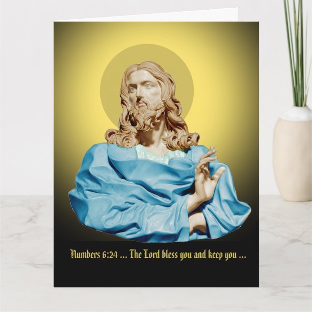 Cartão Gian Lorenzo Bernini Bust do Cristo 1679 (Frente)