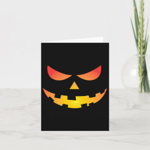 Cartão Giant Jack O' Lanterna Face Halloween Pumpkin Dive