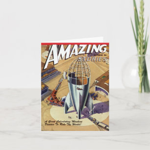 Cartão Giant Machine Cinematic Greeting or Note Card