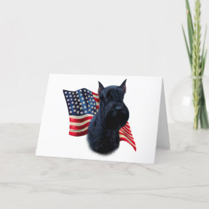 Cartão Giant Schnauzer Flag
