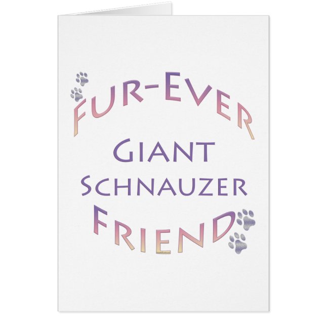 Cartão Giant Schnauzer Fuore (Frente)