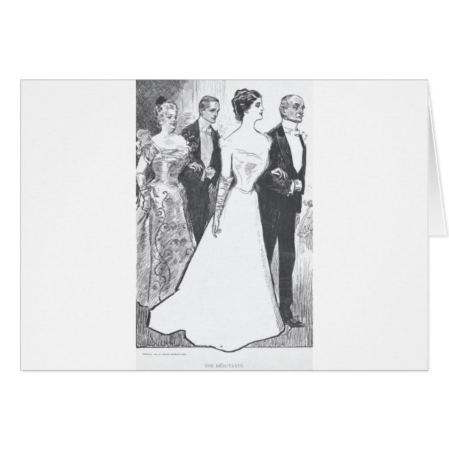 Cartão Gibson Girl-1 (Frente Horizontal)