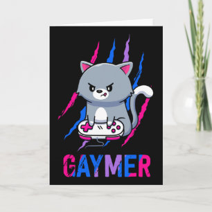 Cartão Gif Orgulho Geek Gaymer Lgbt Amantes De Video Game
