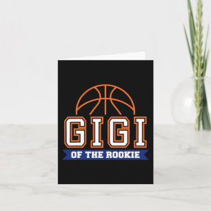 Cartão Giga da Matriz de Tema de Basquete do primeiro ani