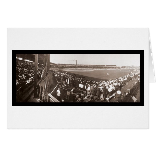 Cartão Gigantes Cubs Baseball Foto 1908 (Frente Horizontal)