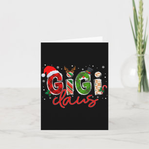 Cartão Gigi Claus Papai Noel Família Combinando P Natal