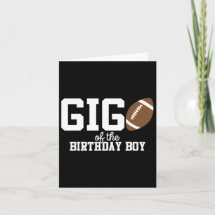 Cartão Gigi Do Aniversário De Futebol Do Aniversário
