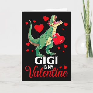 Cartão Gigi É Meu Namorado T Rex Saurus Feliz Dia Dos Nam