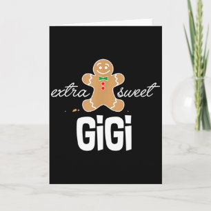 Cartão Gigi Extra Doce _ Presente de Natal de Pão de Mel