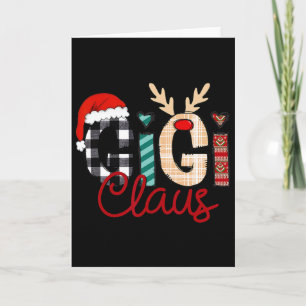Cartão Gigi Papai Noel Rena de Natal