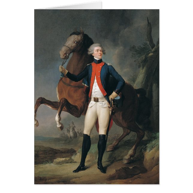Cartão Gilbert Motier Marquês de la Fayette, 1788 (Frente)