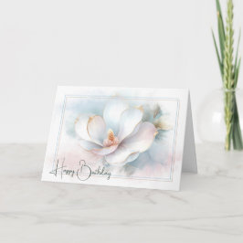 Cartão Gilded Magnolia Birthday